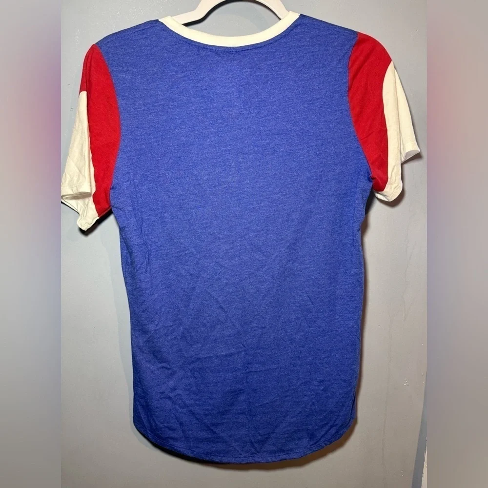 Nike Texas Rangers Blue and Red T-Shirt, size small